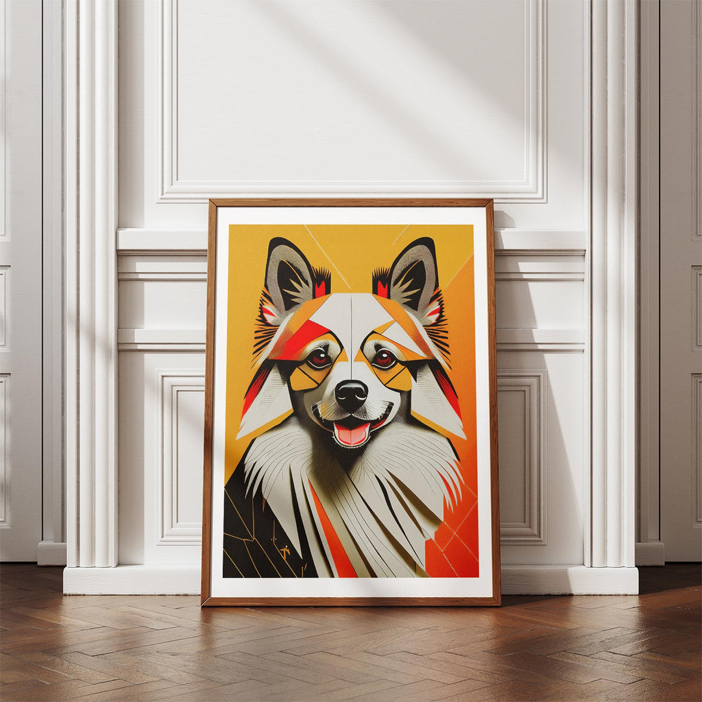 German Spitz Geometric Orange Series image 4
