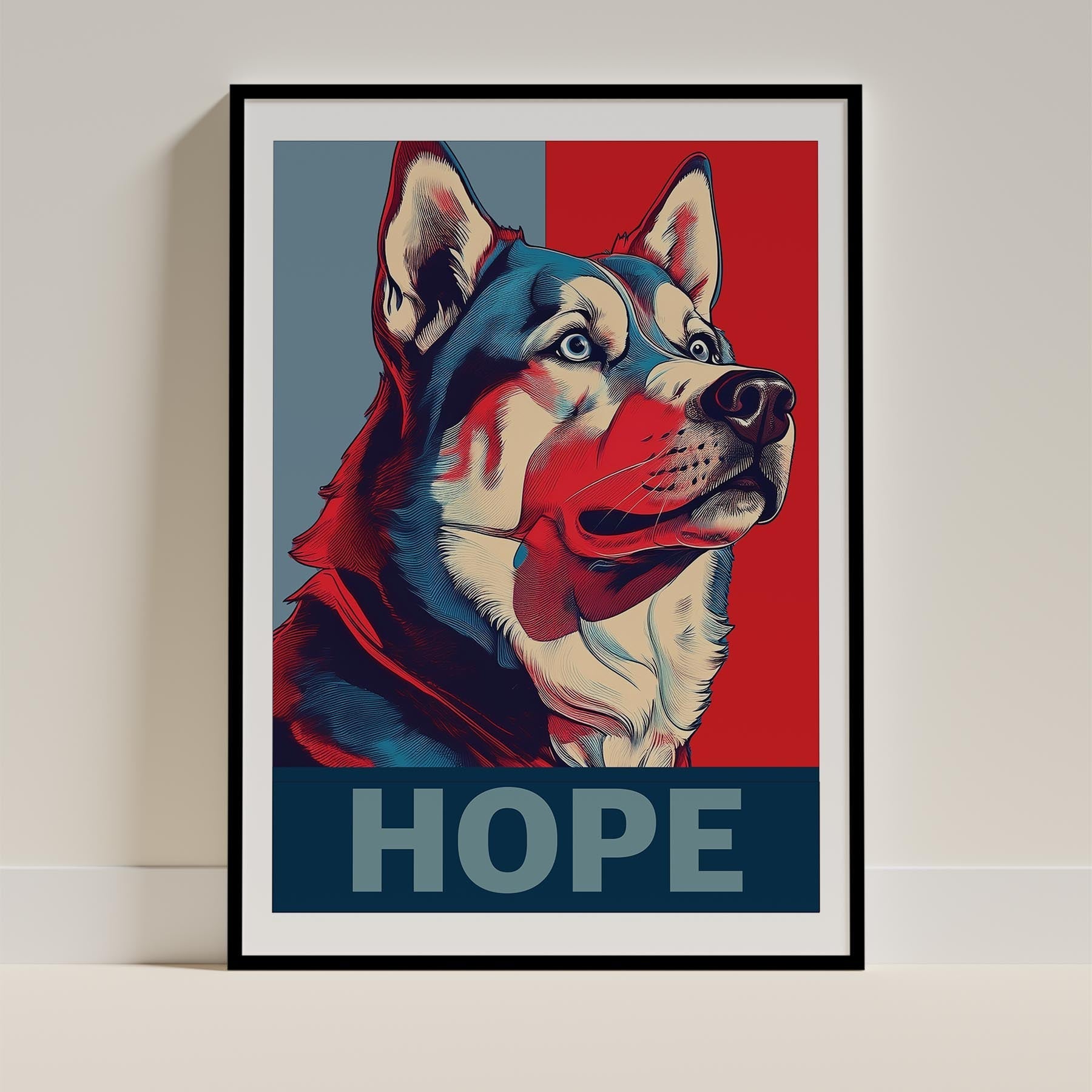 Siberian Husky HOPE Series Inspired by the Obama Poster image 0