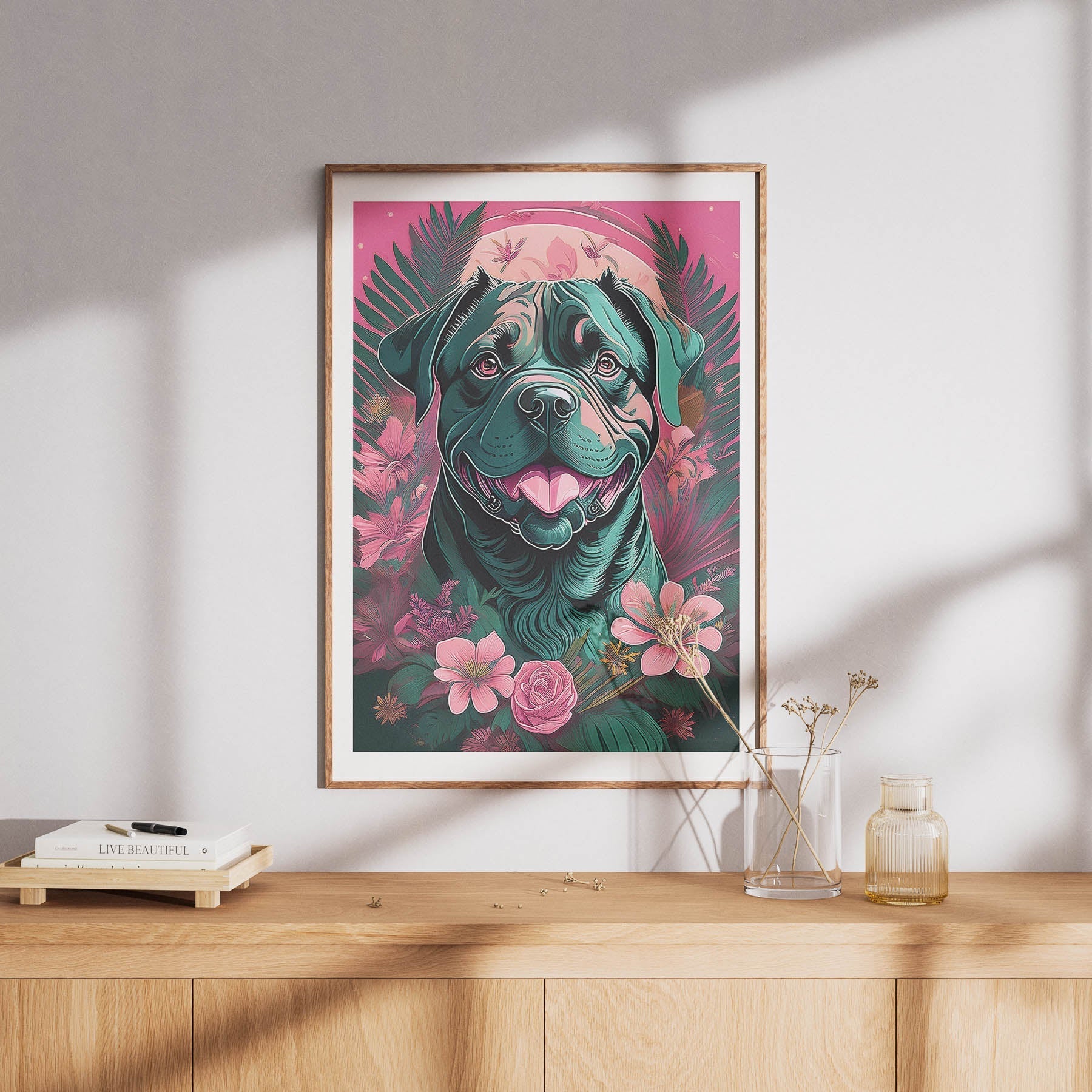 Dogue De Bordeaux Flowery Dog image 8