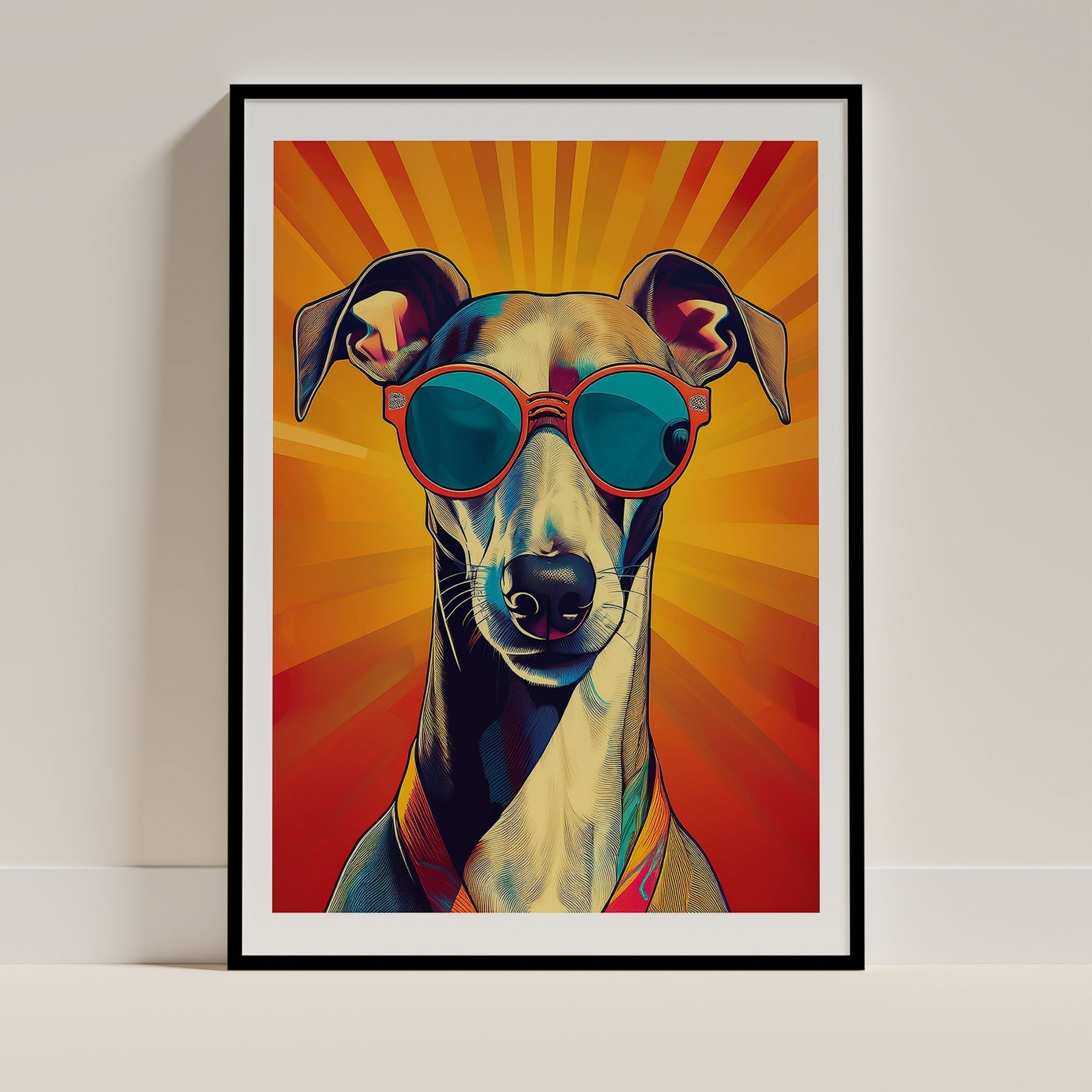 Grayhound Dog Art Print Unframed | 3 Unique Designs | Wall Art Gift for Dog Lovers - Image 3 | Dogsy & Co