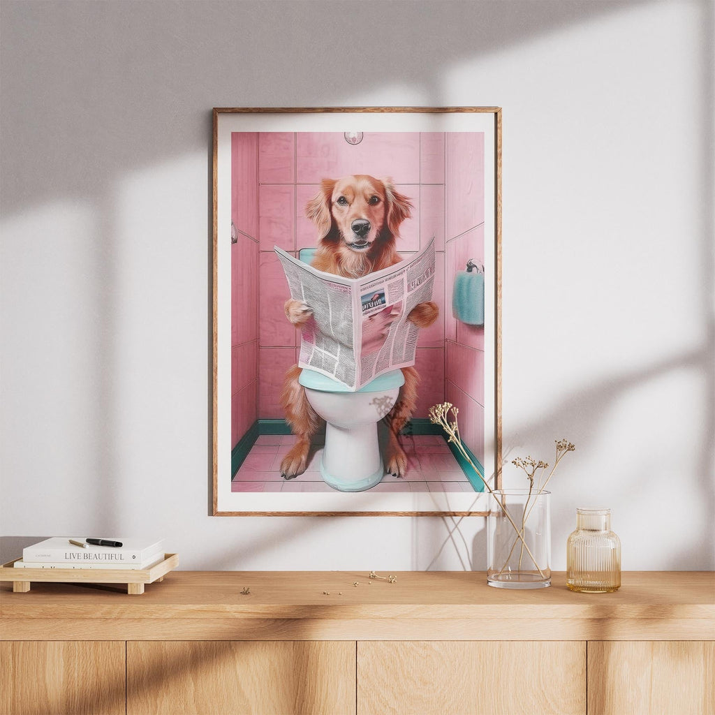 Golden Retriever Toilet Humour Dog Series 4 image 8