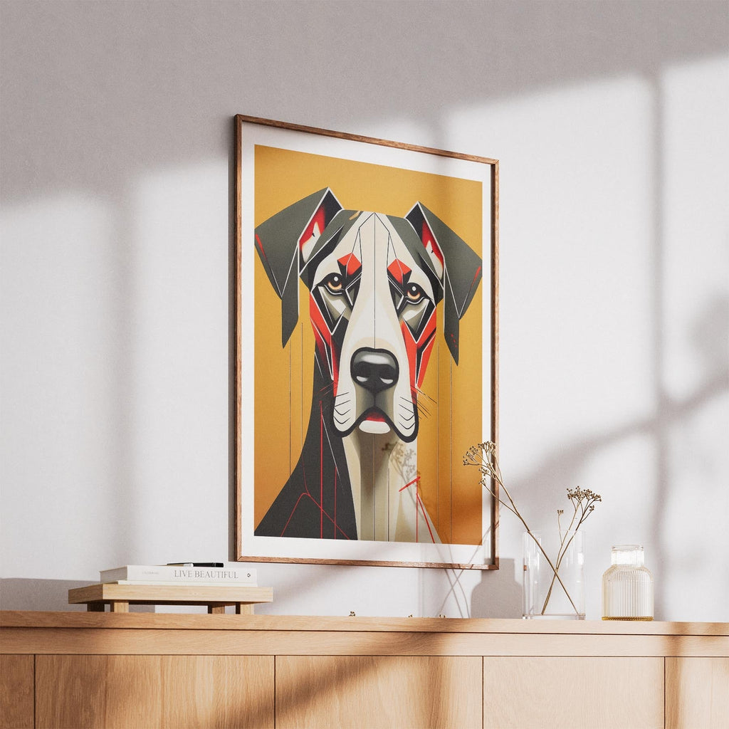 Great Dane Geometric Orange Series image 5