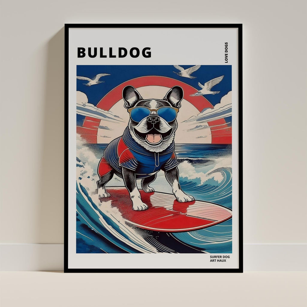 Bulldog Hokosai Surfer Dogs 1 image 11