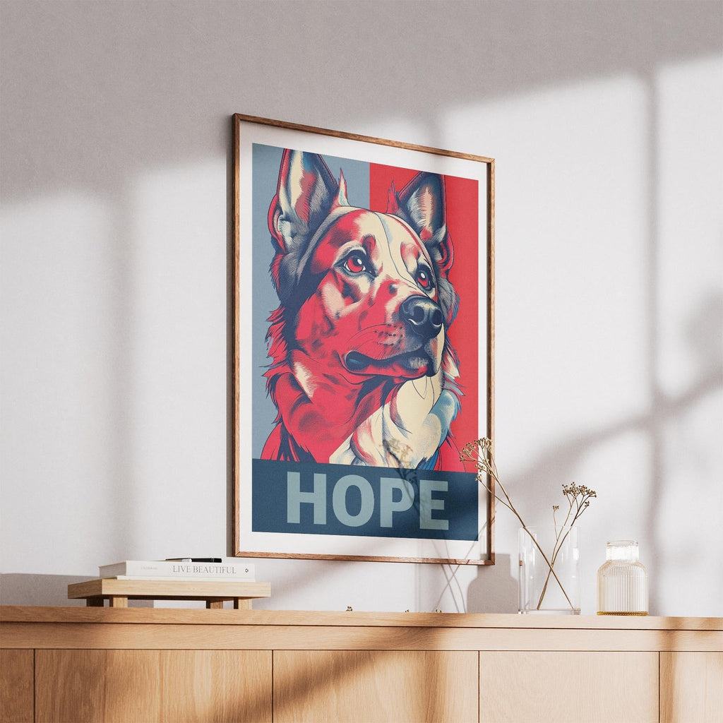 German Spitz HOPE Series Inspired by the Obama Poster image 5