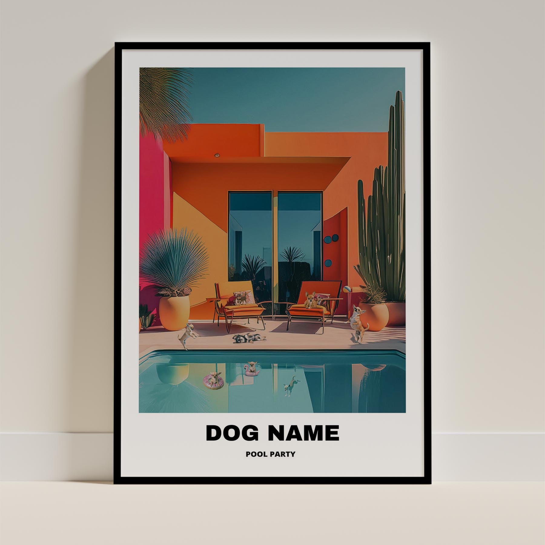 Chihuahua Custom Pool Party WITH TEXT image 0