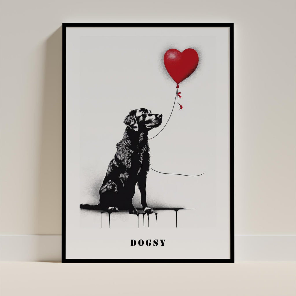 Murray River Retriever DOGSY Series inspired by the Art of Banksy with text Dogs image 11