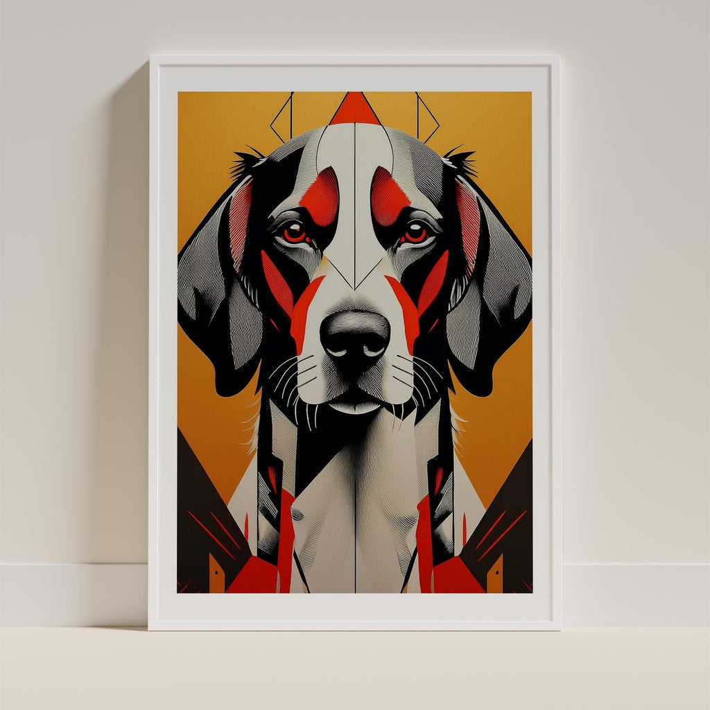 English Setter Geometric Orange Series image 9