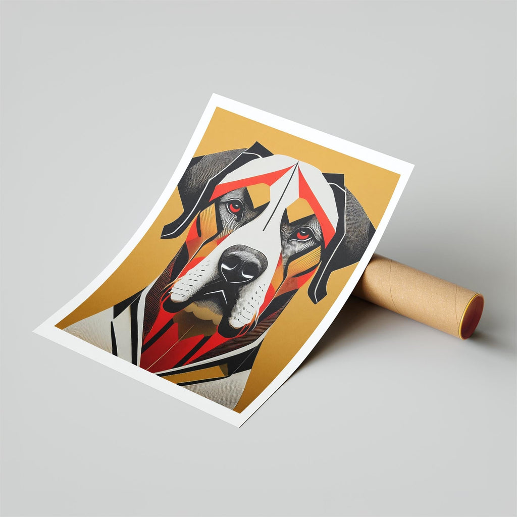 Neapolitan Mastiff Geometric Orange Series image 6
