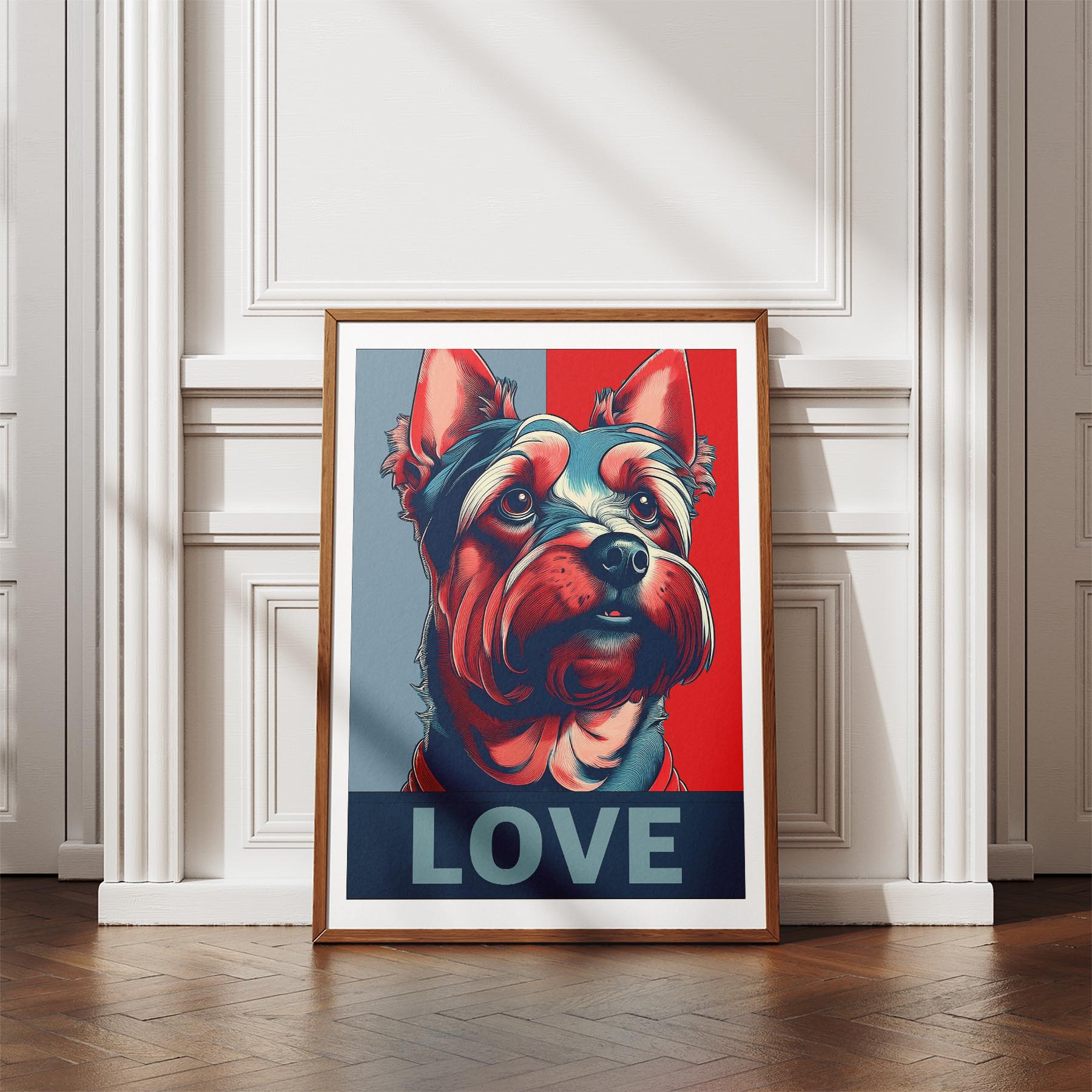 Yorkshire Terrier LOVE Series Inspired by the Obama Poster image 4
