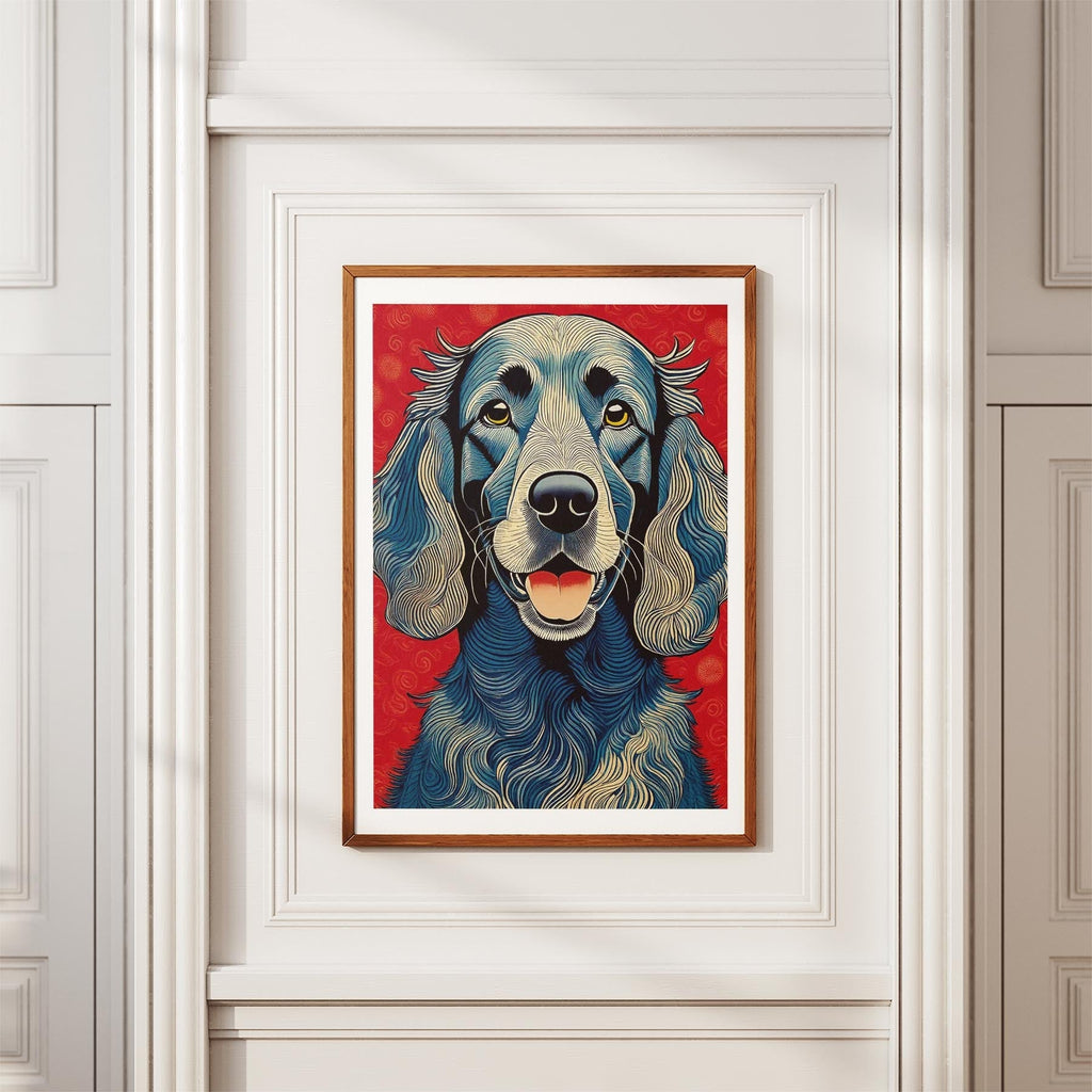 Irish Setter Hokusai Japanese Inspired Dog Series image 3