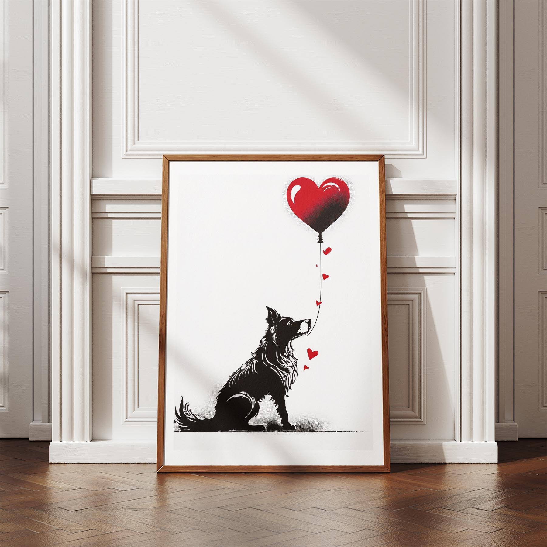 Border Collie DOGSY Series inspired by the Art of Banksy image 4