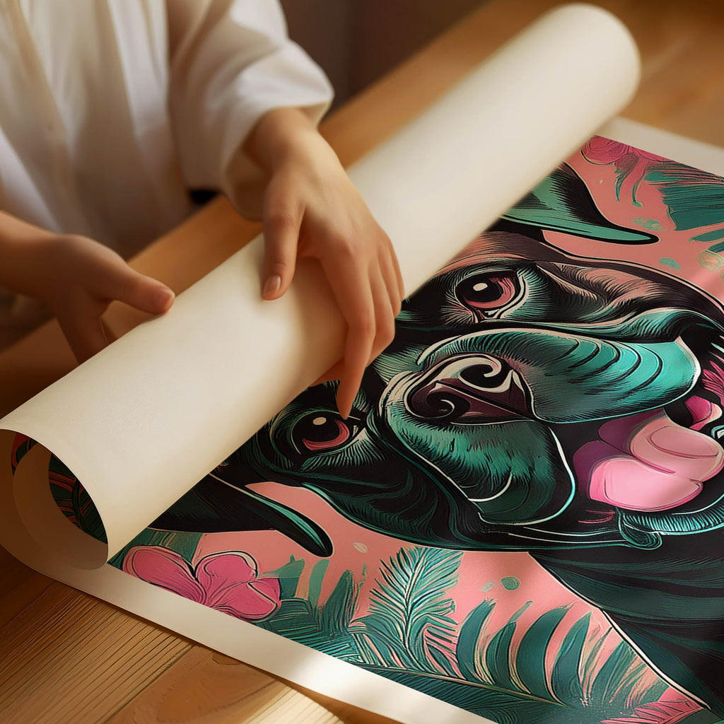 Boxer 1 Flowery Dog image 1