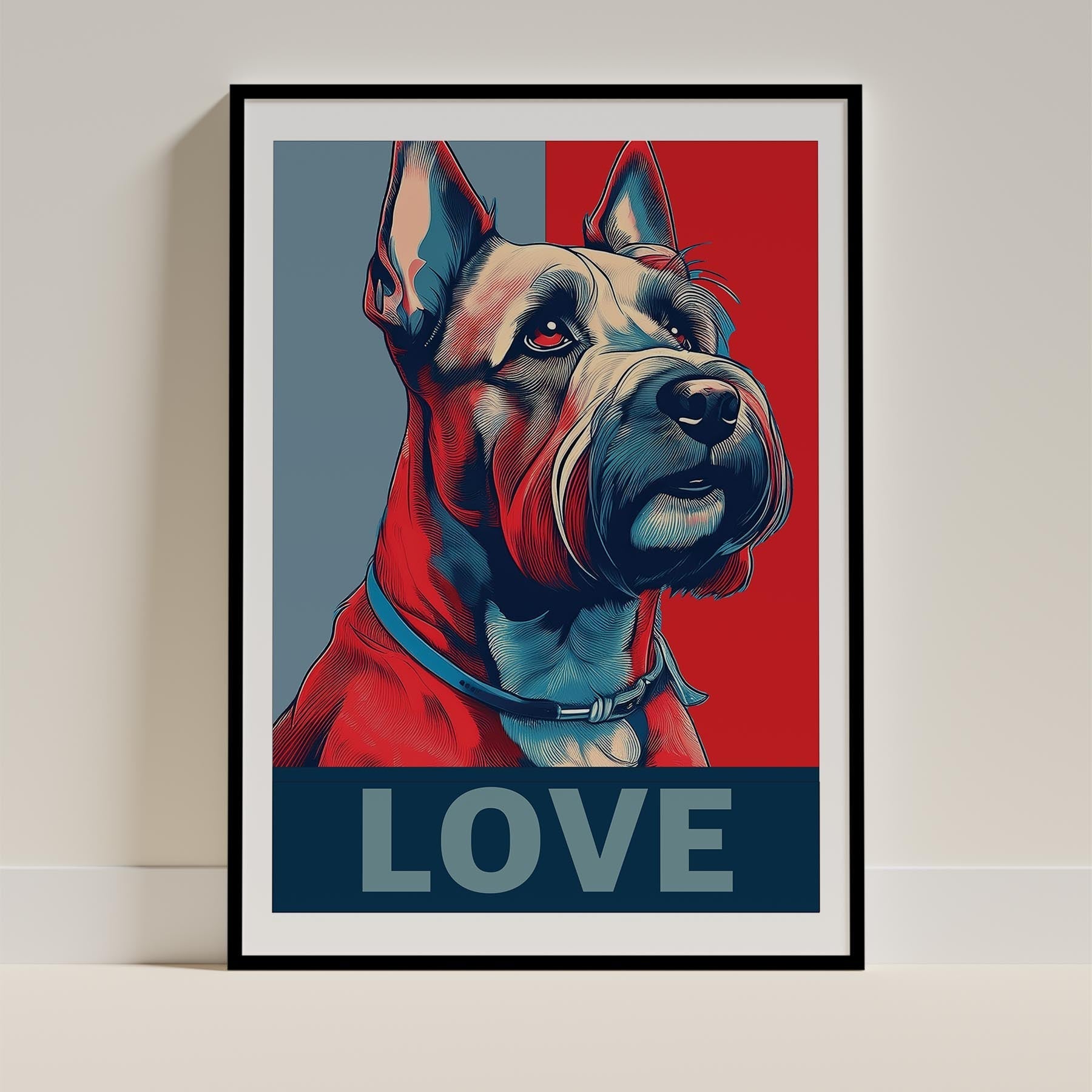 Scottish Terrier LOVE Series Inspired by the Obama Poster image 0