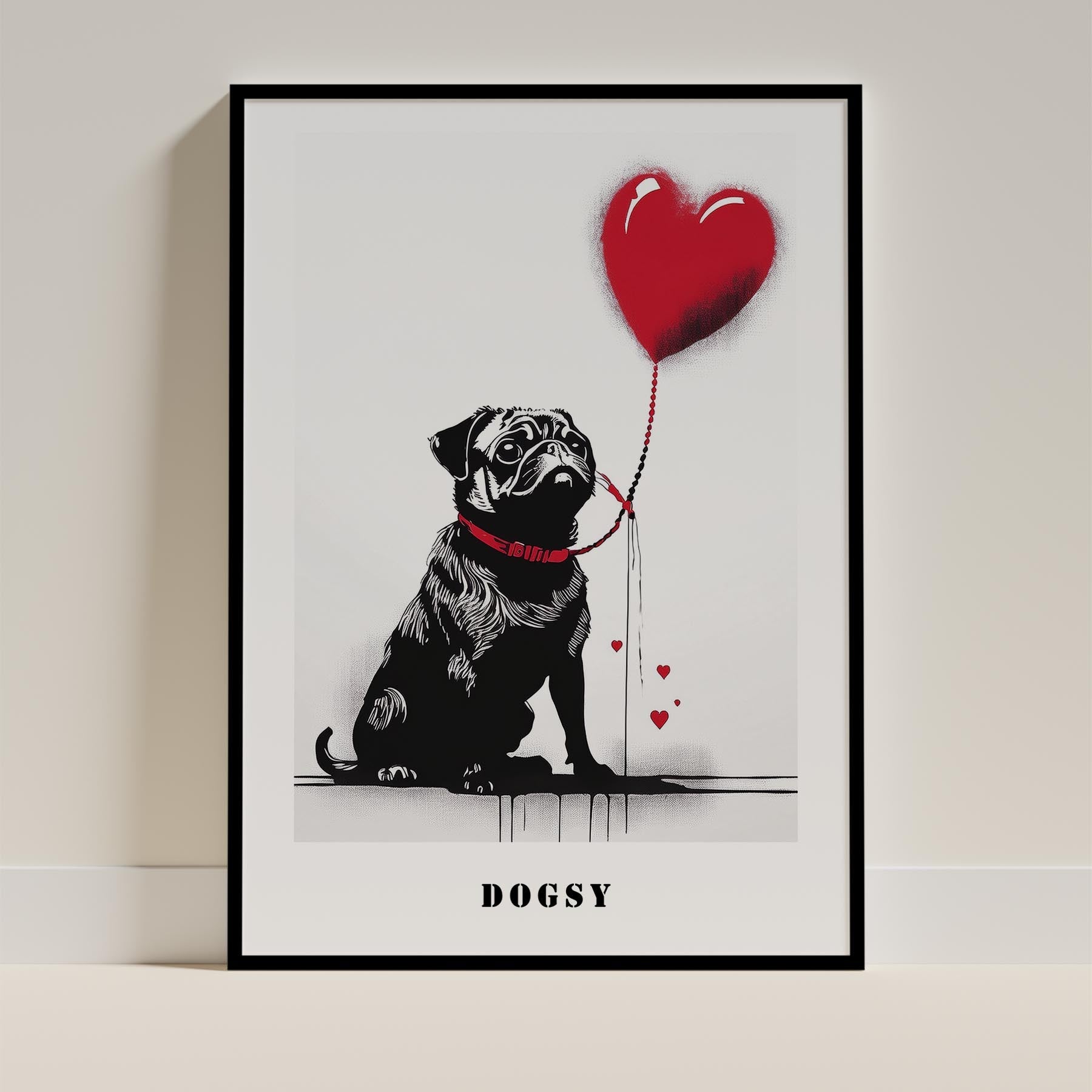 Pug Dog Art Print Unframed Vol 1 | 11 Unique Designs | Wall Art Gift for Dog Lovers - Image 10 | Dogsy & Co