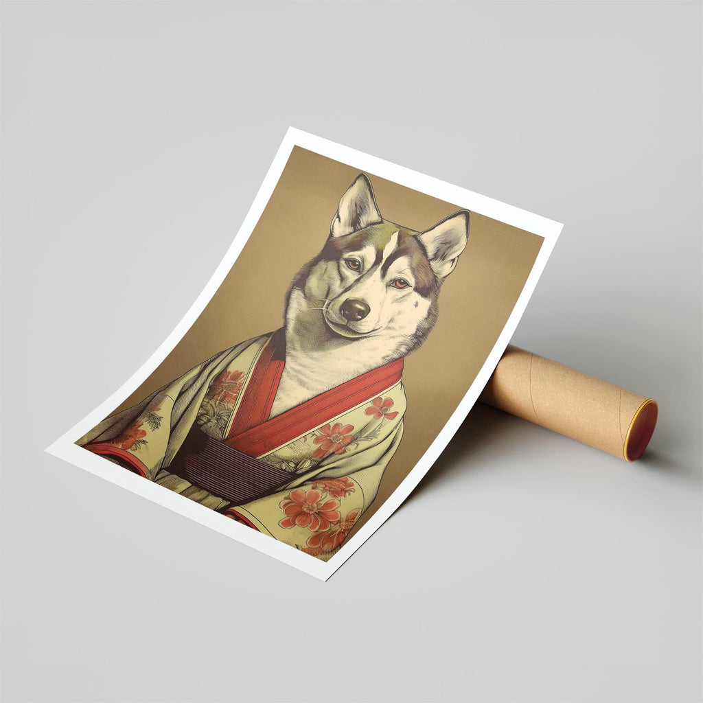 Siberian Husky Japanse Kimono Dog Series image 6
