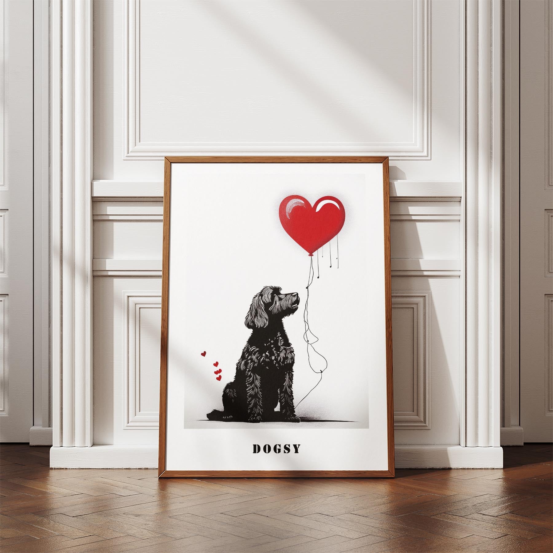 Cavoodle DOGSY Series inspired by the Art of Banksy with text Dogsy image 4