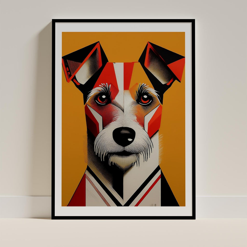 Fox Terrier Geometric Orange Series image 0