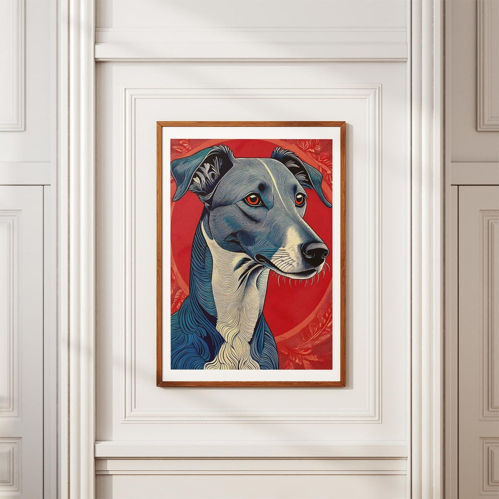Greyhound Hokusai Japanese Inspired Dog Series 1 image 3