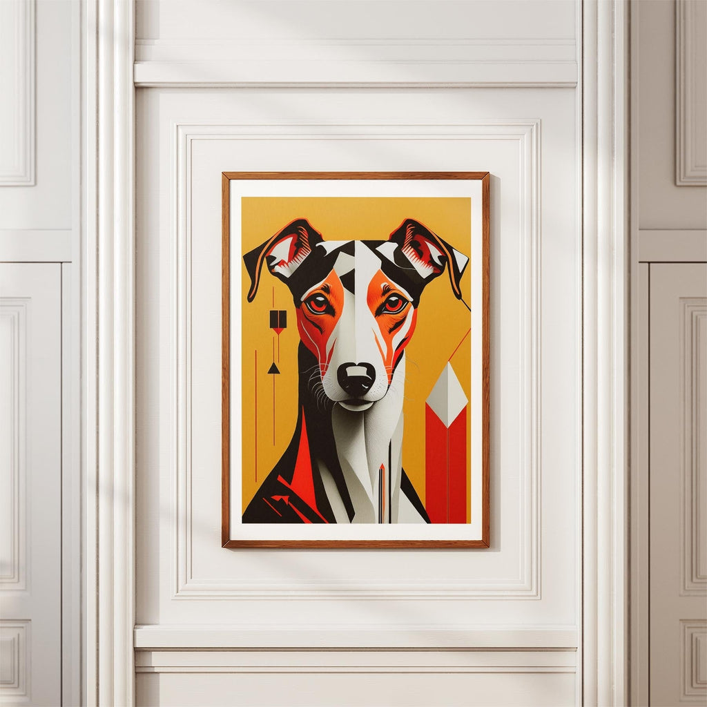 Greyhound Geometric Orange Series image 3