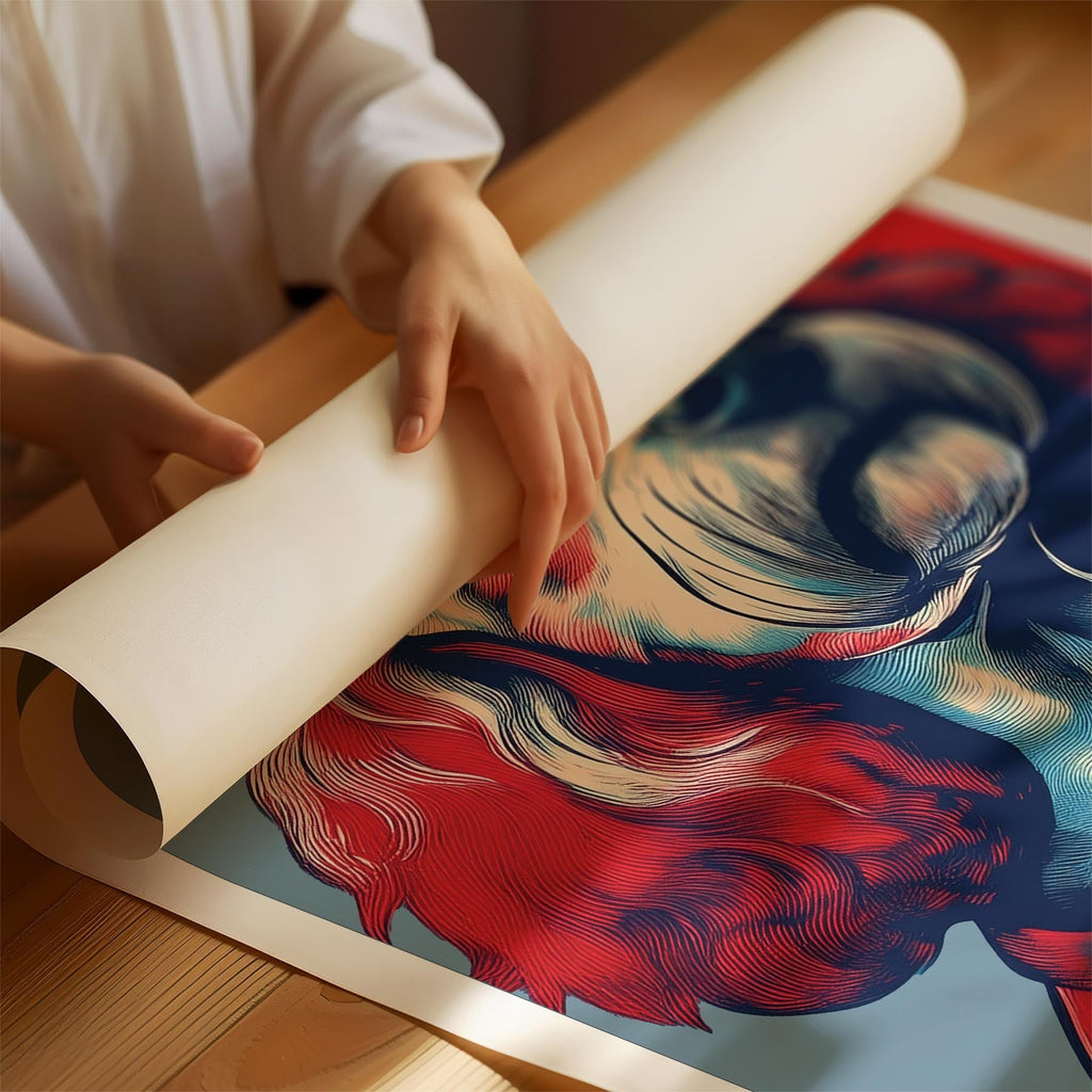 Poodle LOVE Series Inspired by the Obama Poster image 1