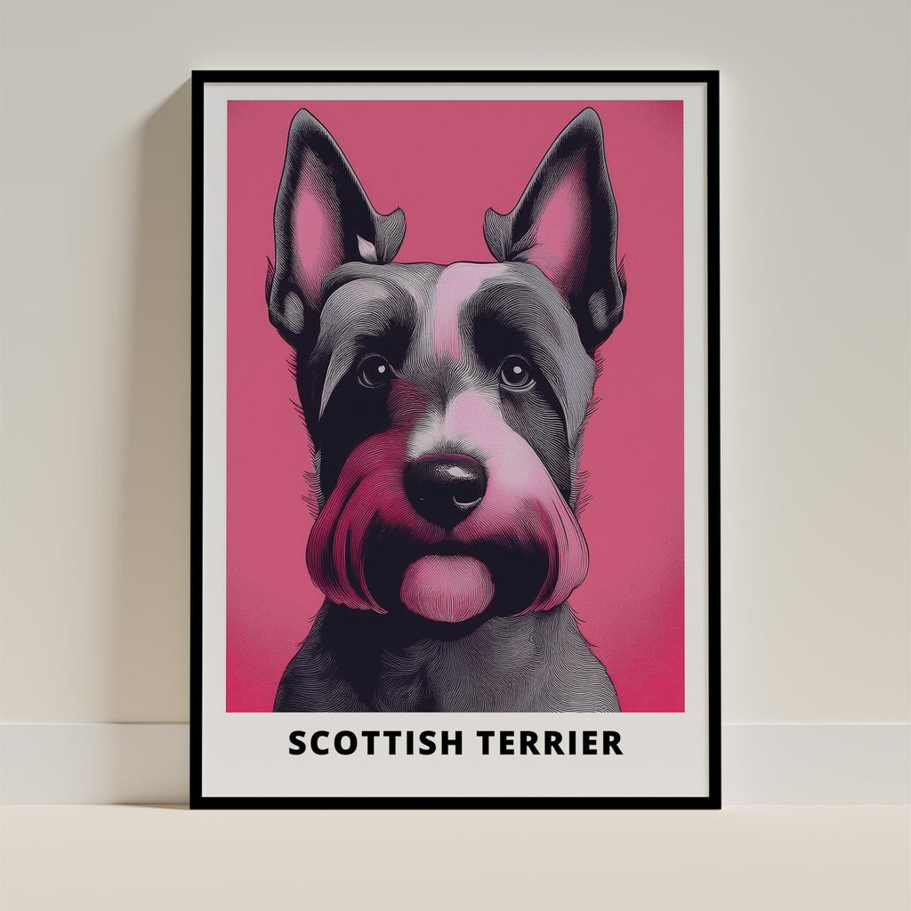 Scottish Terrier Pink and Black Dog Series 1 image 0