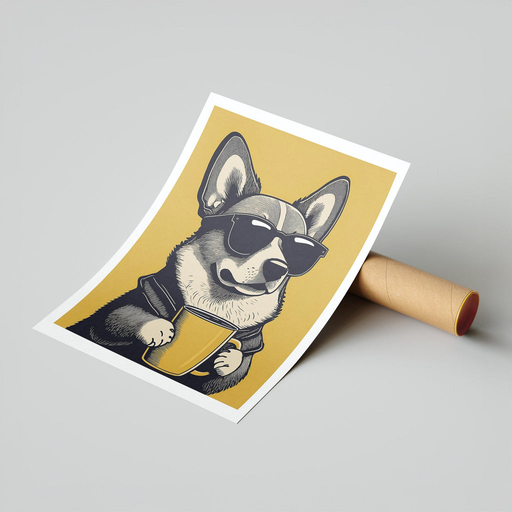 Corgi Chillin Coffee Dog image 7