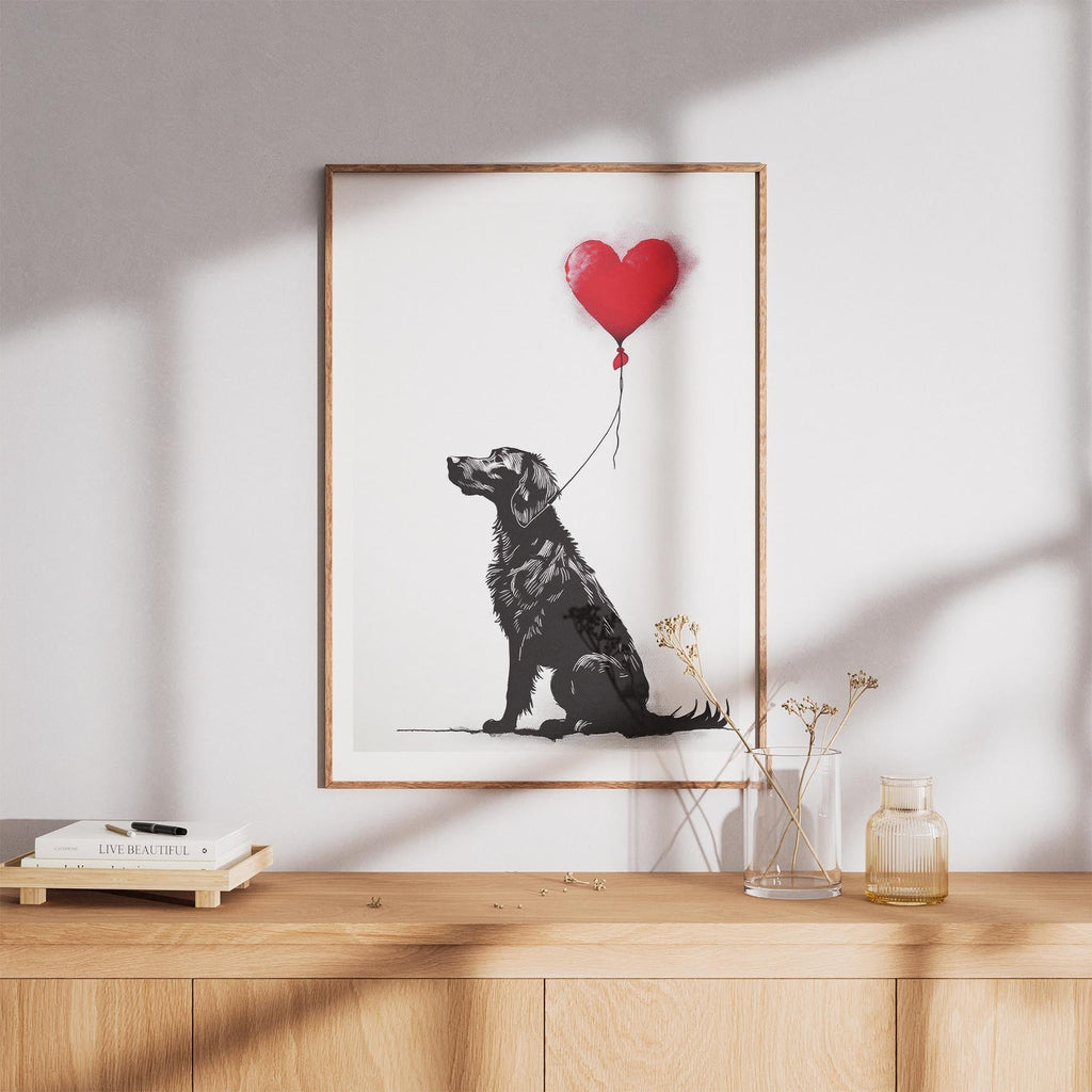 Curly Coated Retriever DOGSY Series inspired by the Art of Banksy image 8