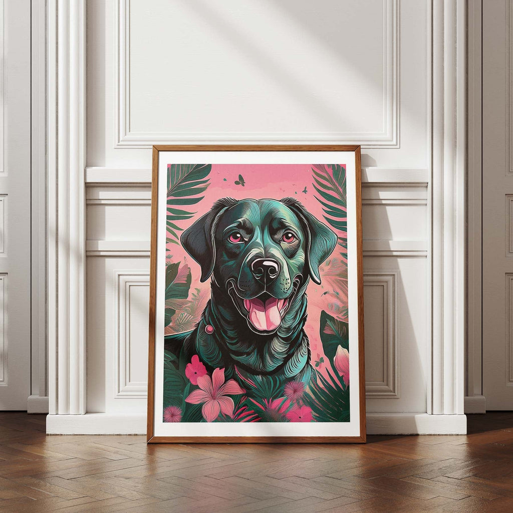 Labrador Retriever Flowery Dog image 4