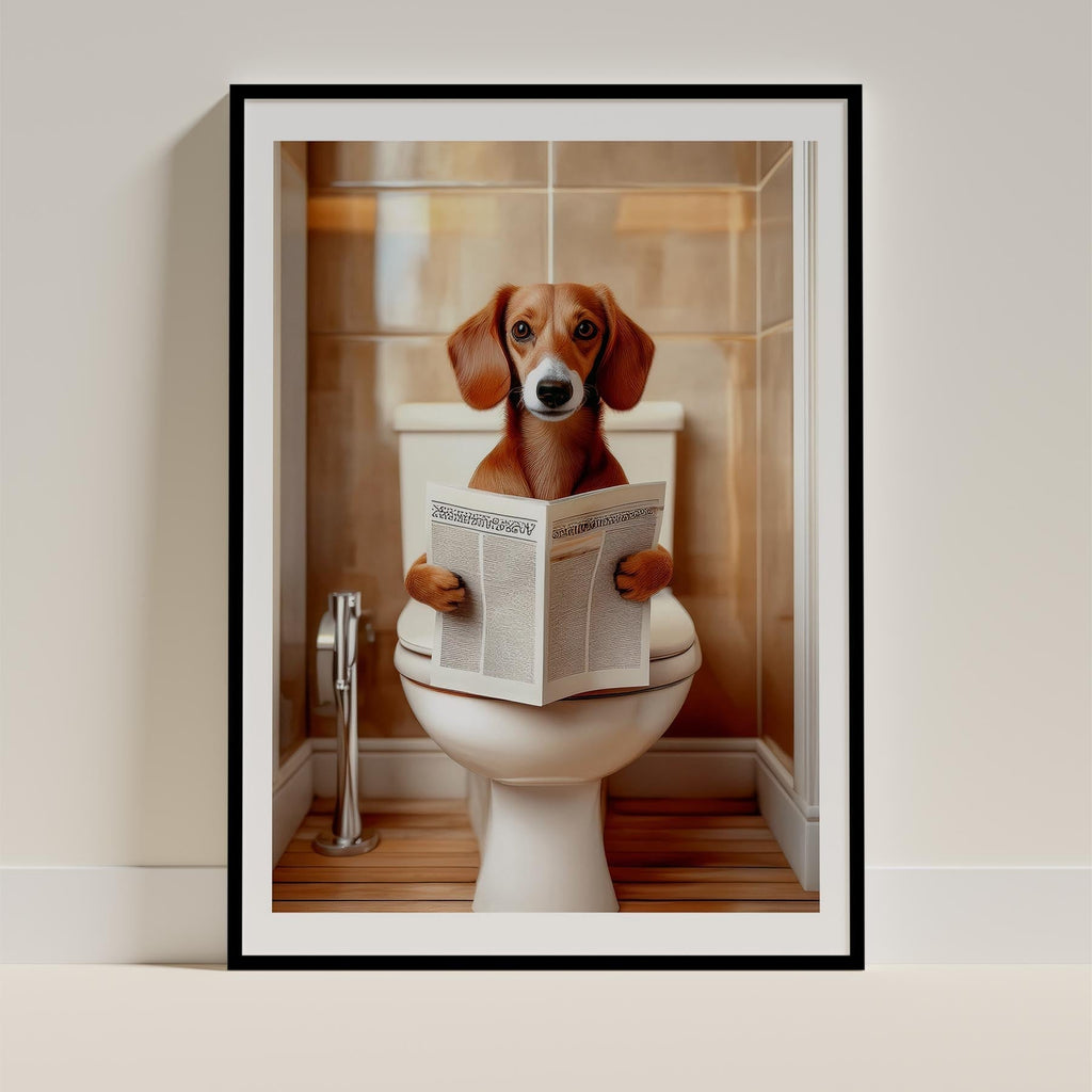 Dachshund Toilet Humour Dog Series 1 image 0