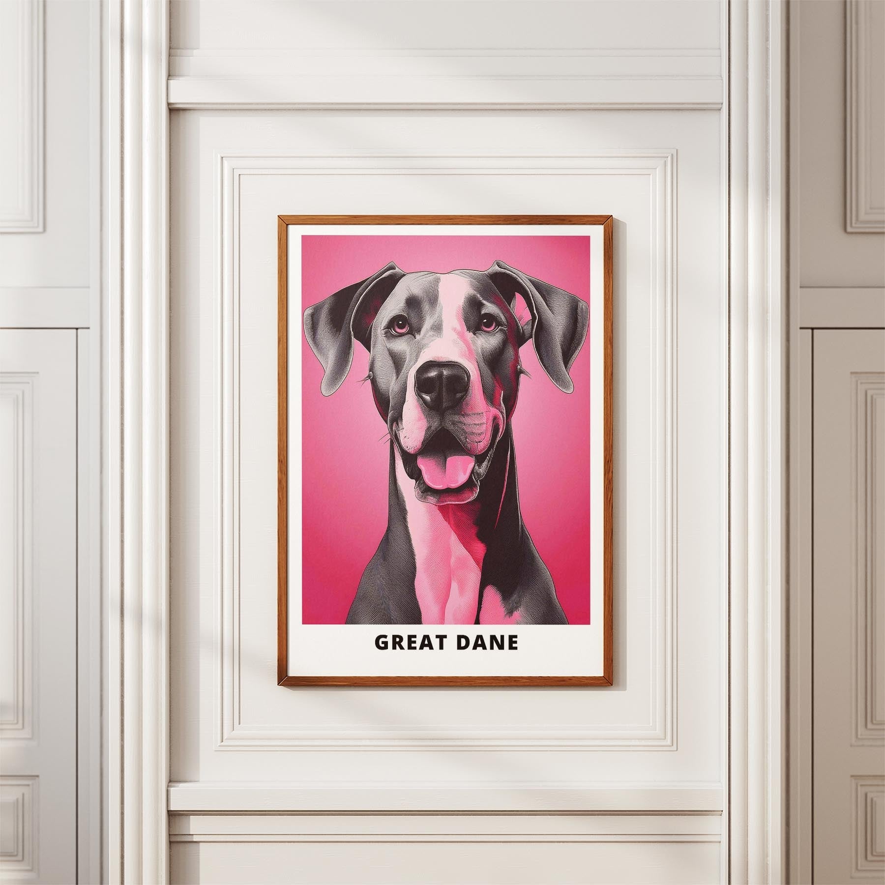 Great Dane Pink and Black Dog Series 2 image 3