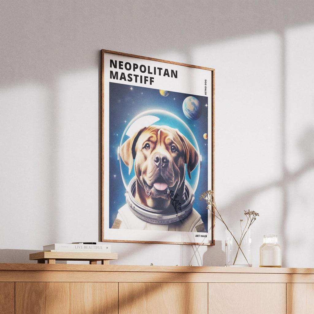 Neapolitan Mastiff Astronaut Dog Series with Text Astro Dog image 5