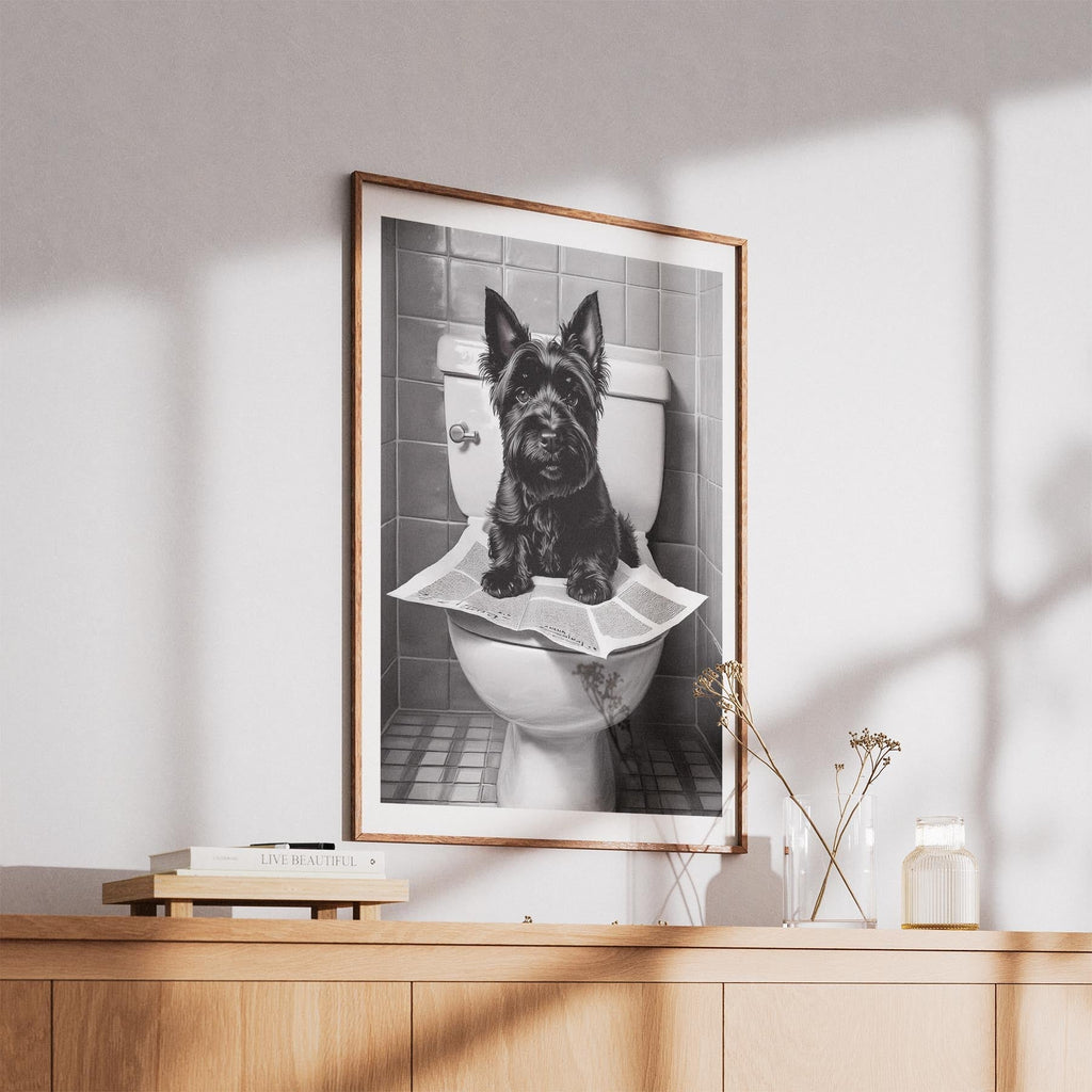 Scottish Terrier Toilet Humour Dog Series image 5