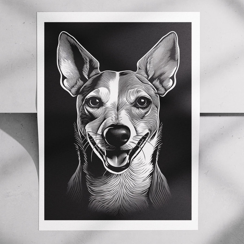 Whippet Line Dog Series in Black and White image 7