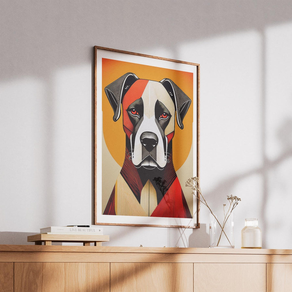 Boxer Geometric Orange Series image 5