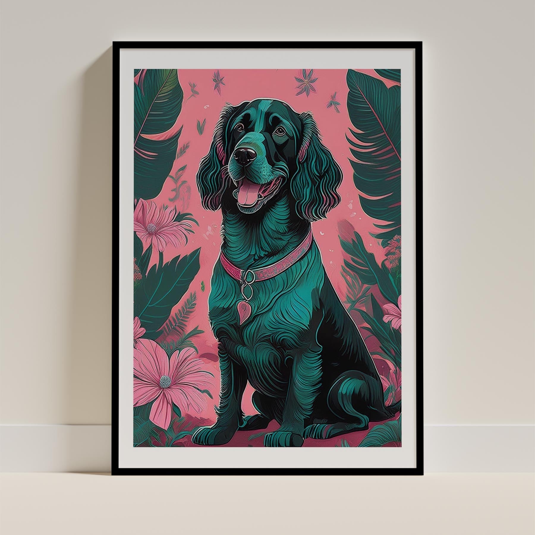 Irish Setter Flowery Dog image 11