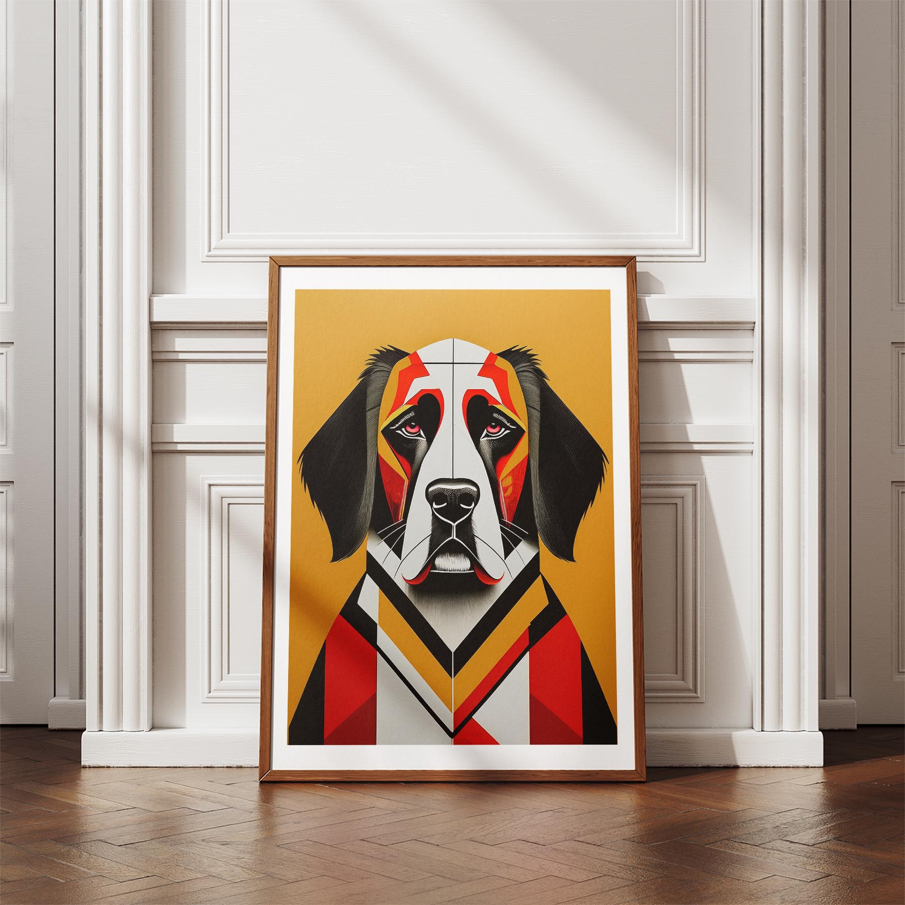 Saint Bernard Geometric Orange Series image 4