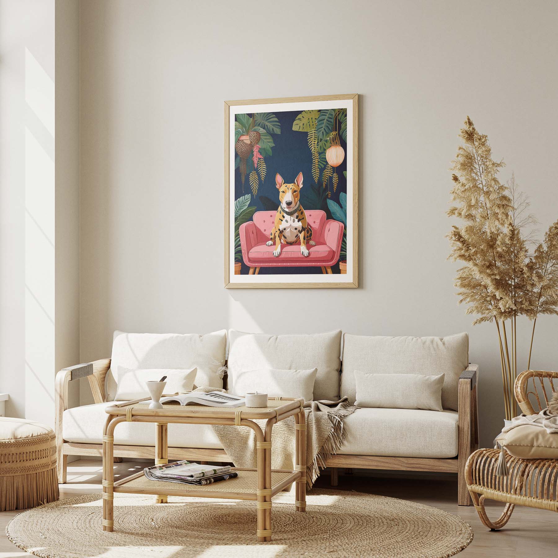 Bull Terrier Just Lounging Around image 1