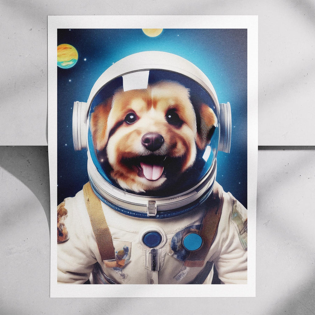 Australian Silky Terrier Astronaut Dog Series image 7