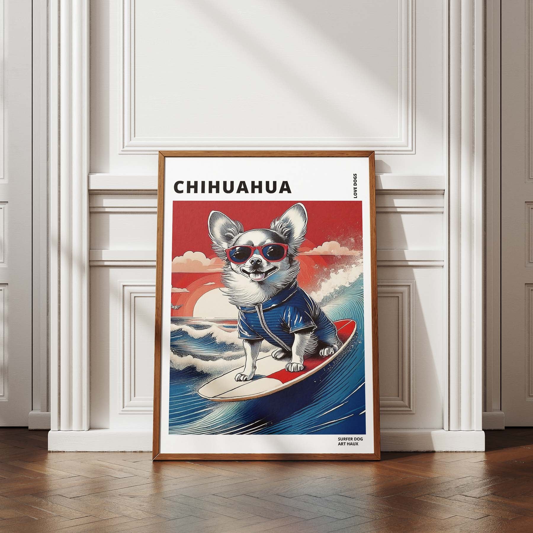 Chihuahua Hokosai Surfer Dogs 1 image 4