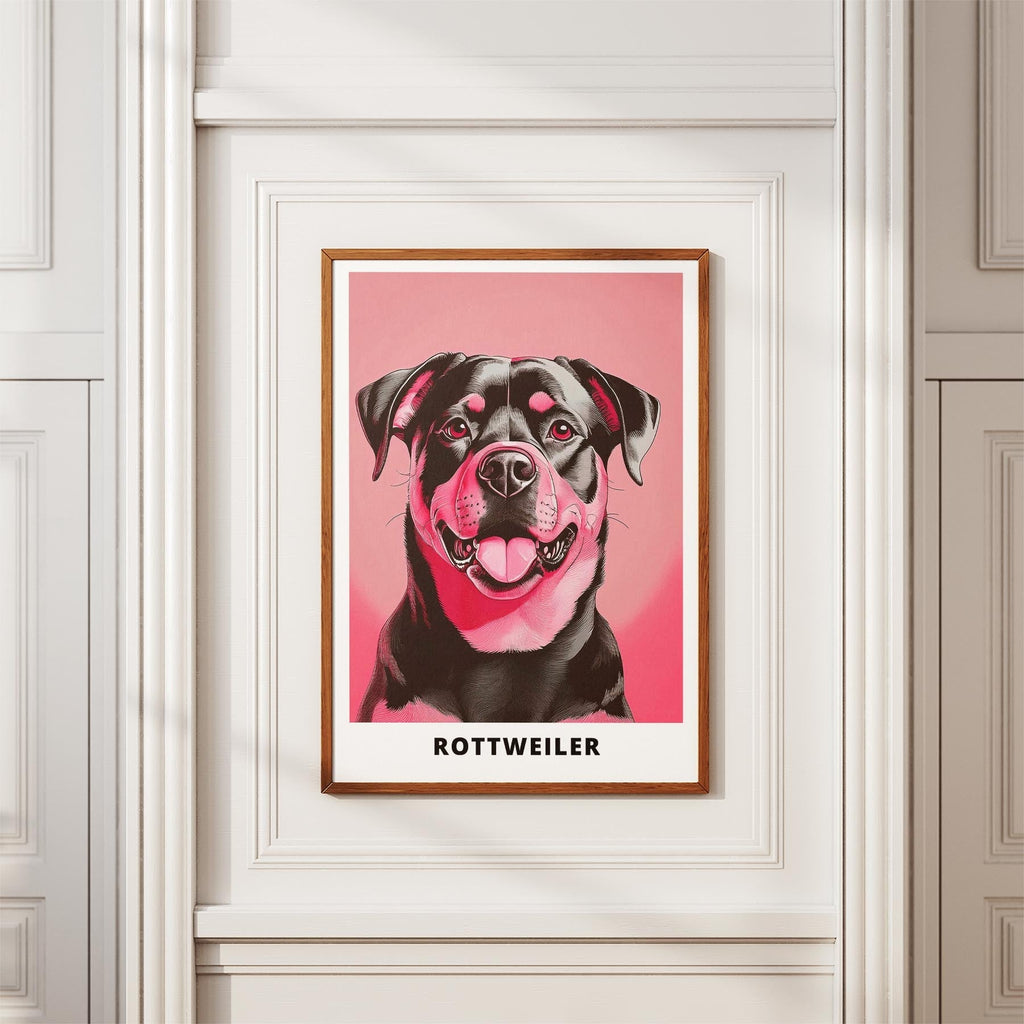 Rottweiler Pink and Black Dog Series 1 image 3