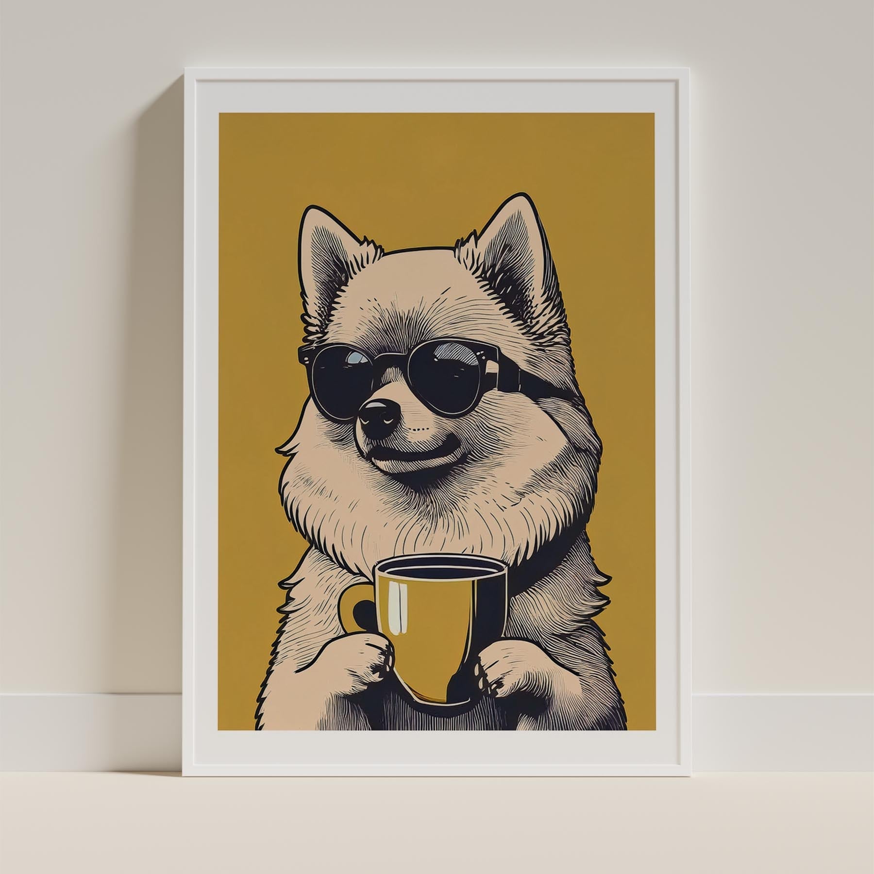 Pomeranian Chillin Coffee Dog image 9