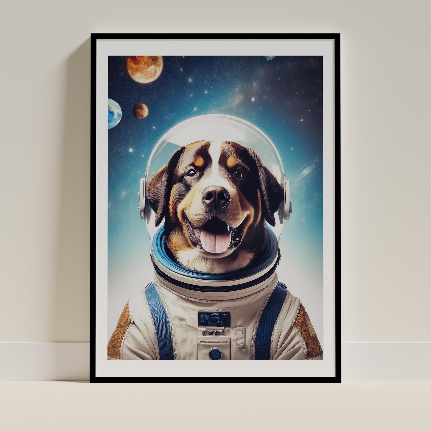 Bernese Mountain Dog Astronaut Dog Series image 0