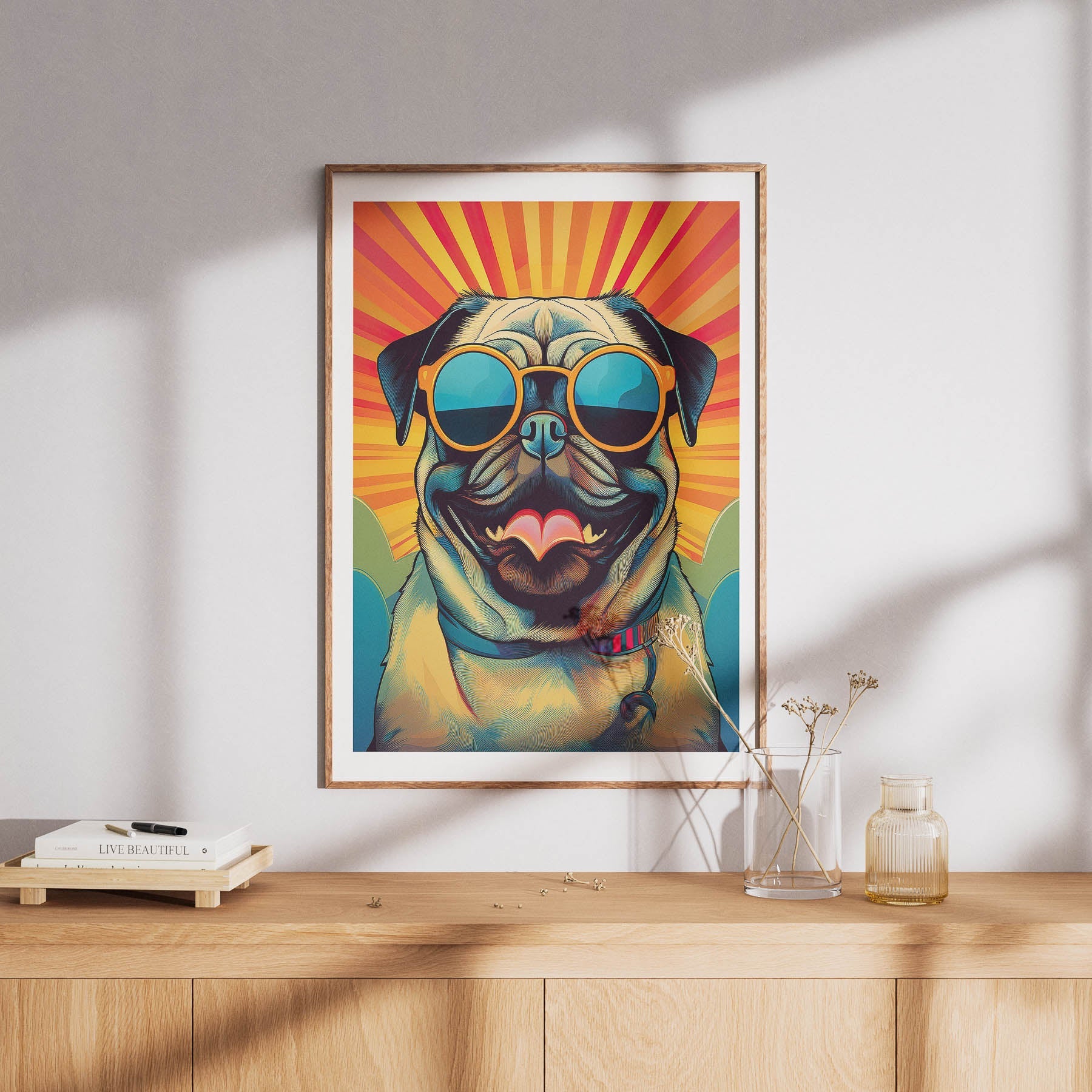 Pug In Colourful Sunnies 2 image 8