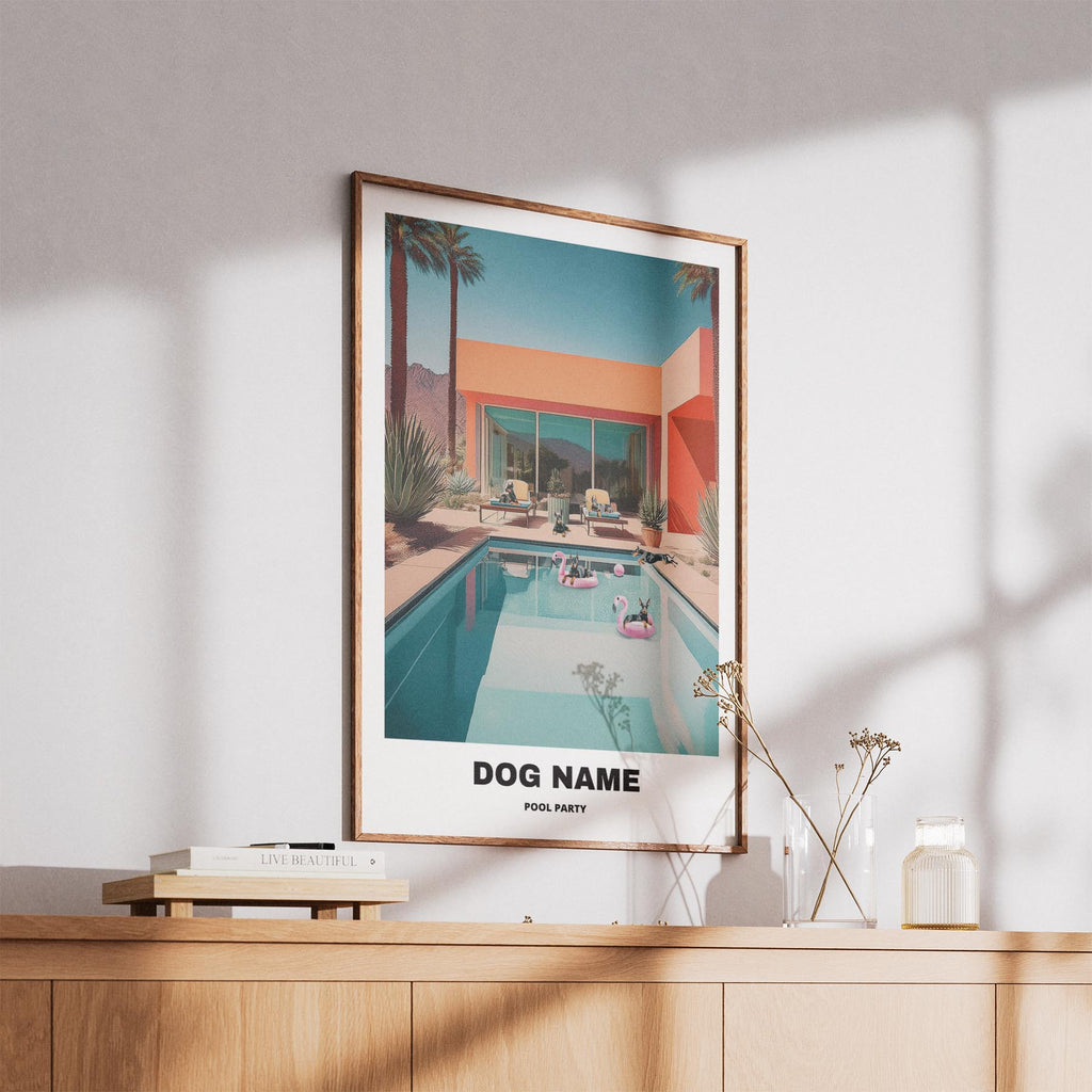 Dogue de Bordeaux Custom Pool Party WITH TEXT image 5