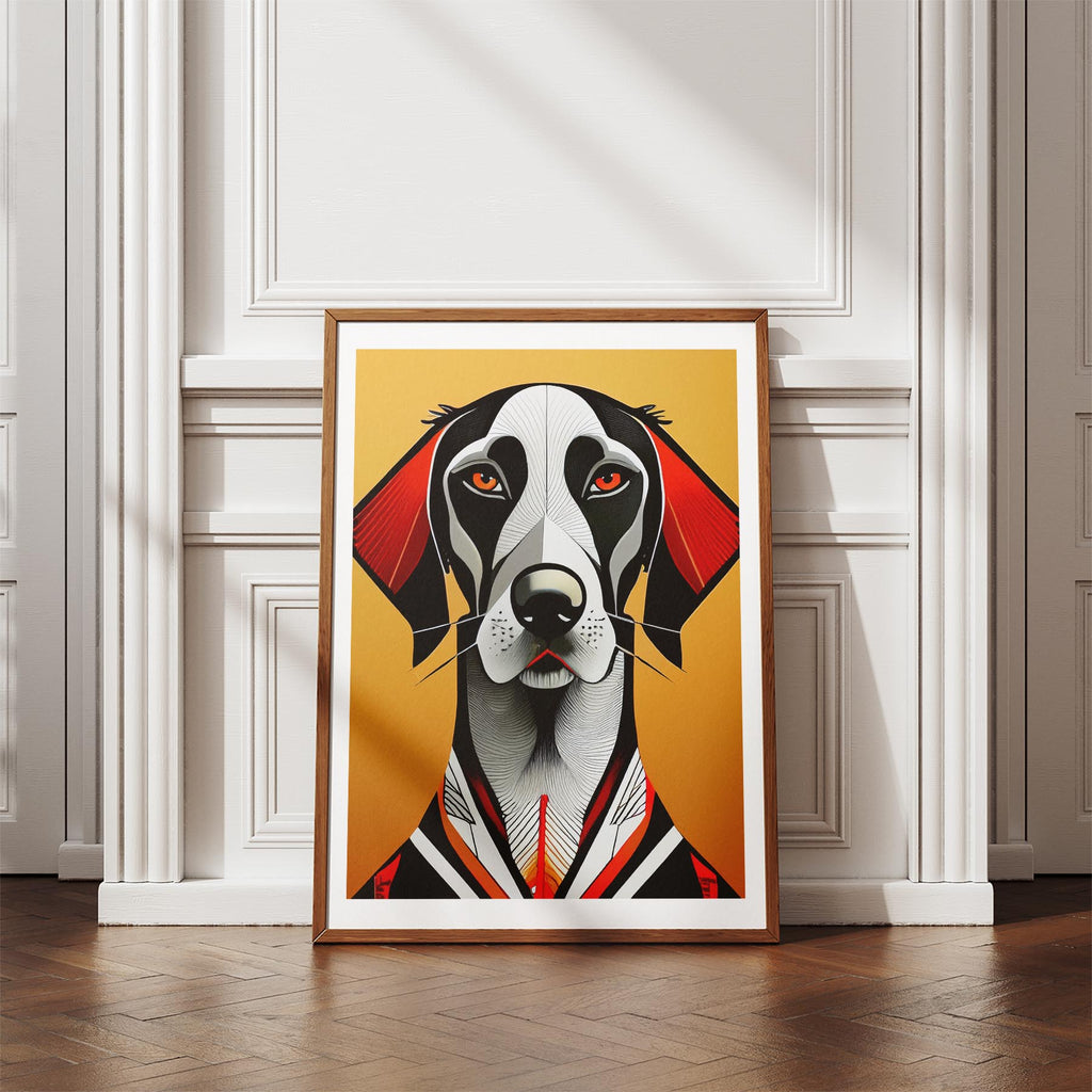 German Pointer Geometric Orange Series image 4