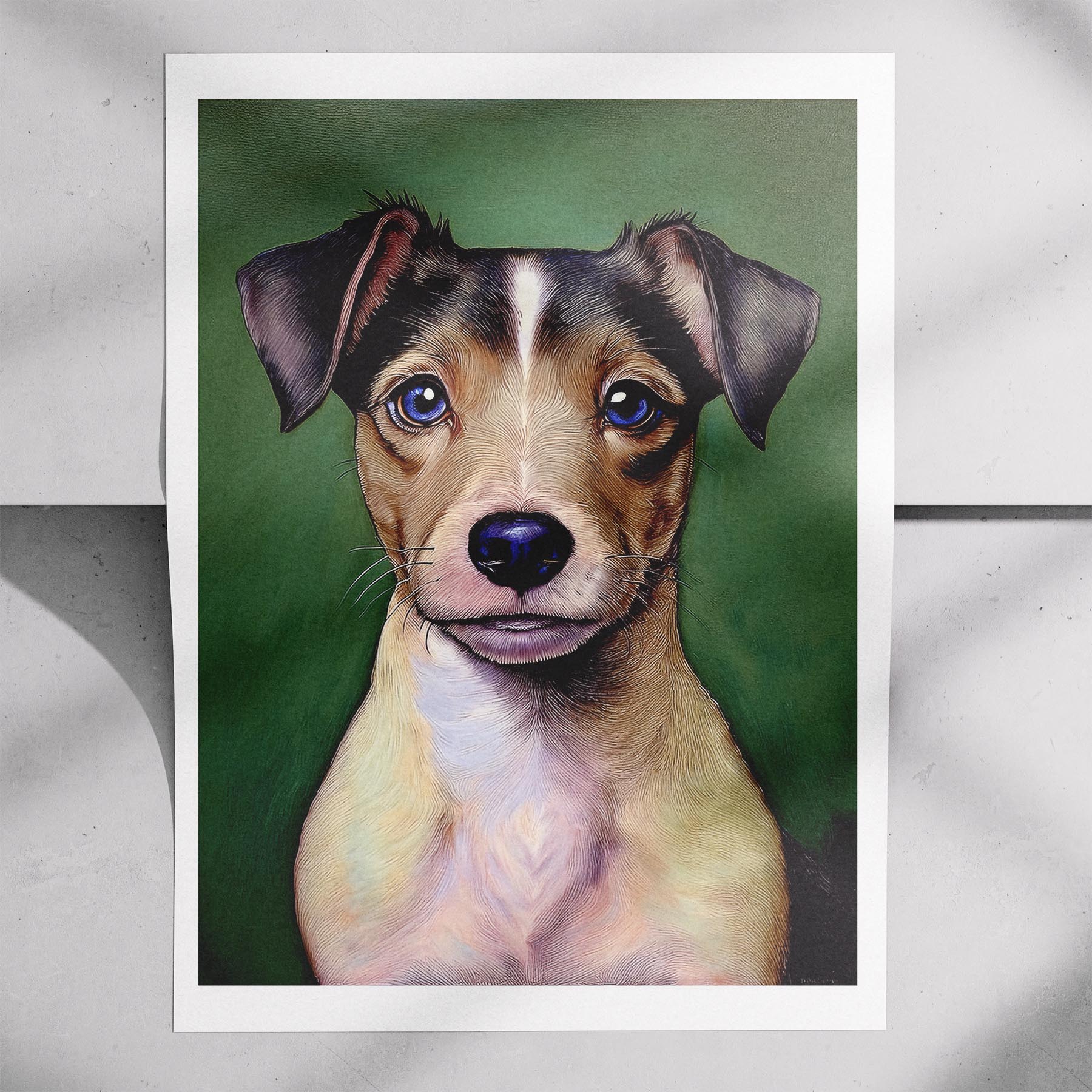 Jack Russell Green Painted Series image 7
