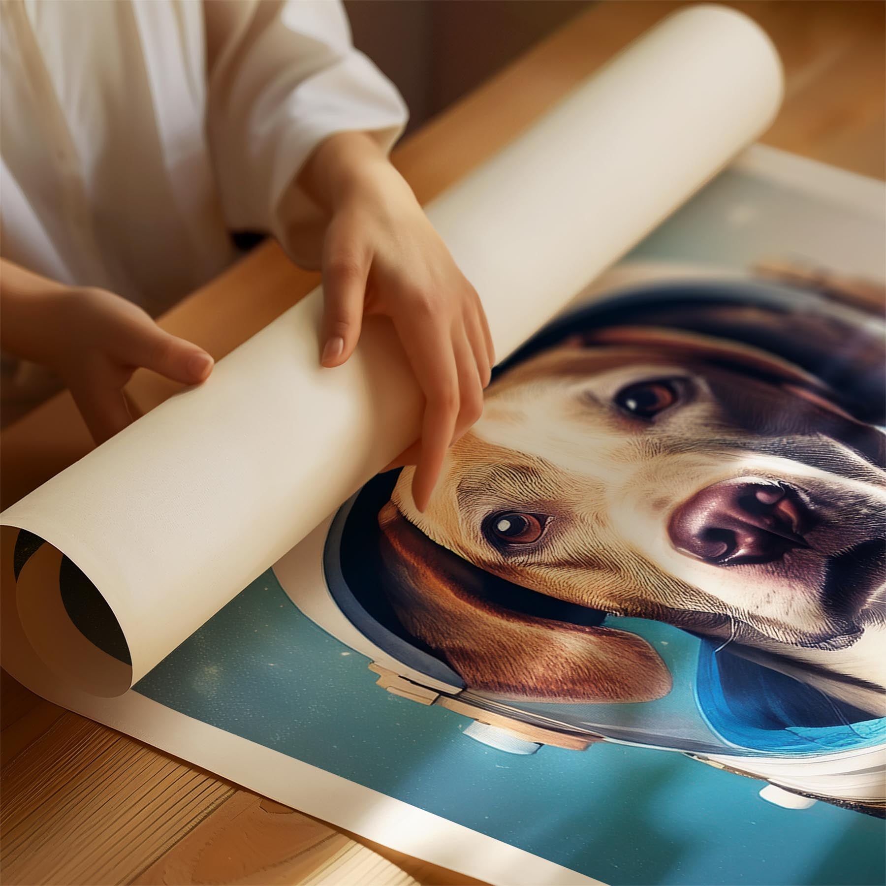 English Pointer Astronaut Dog Series image 1