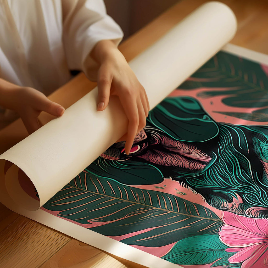 Bloodhound Flowery Dog image 1