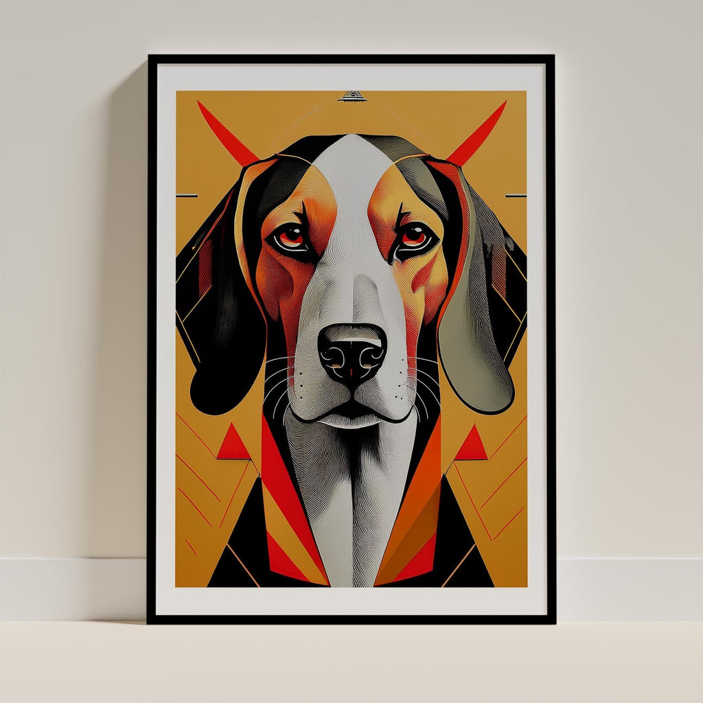 Bloodhound Geometric Orange Series image 0