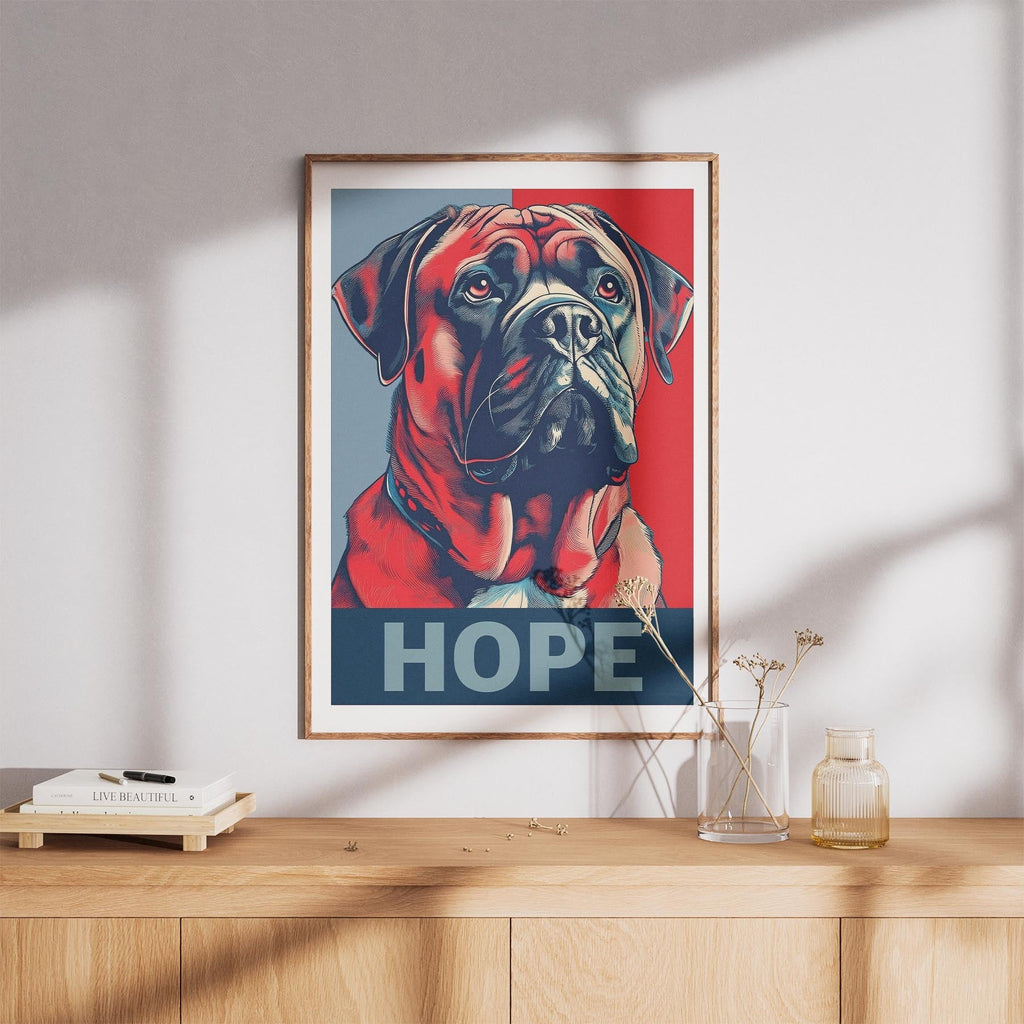 Bullmastiff HOPE Series Inspired by the Obama Poster image 8